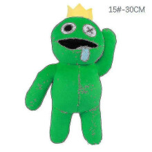 (Green Waving Slobber) Rainbow Friends Stuffed Animal Toy Soft Plush Doll Gift For Kids Christmas Gift W