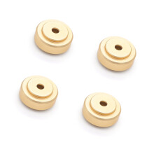 Pack Of 4 Aluminum Speaker Spikes Feet Pad Shock-Gold