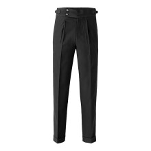 Men's trousers, Slim Fit, work, business, casual, suit pants, black, XL