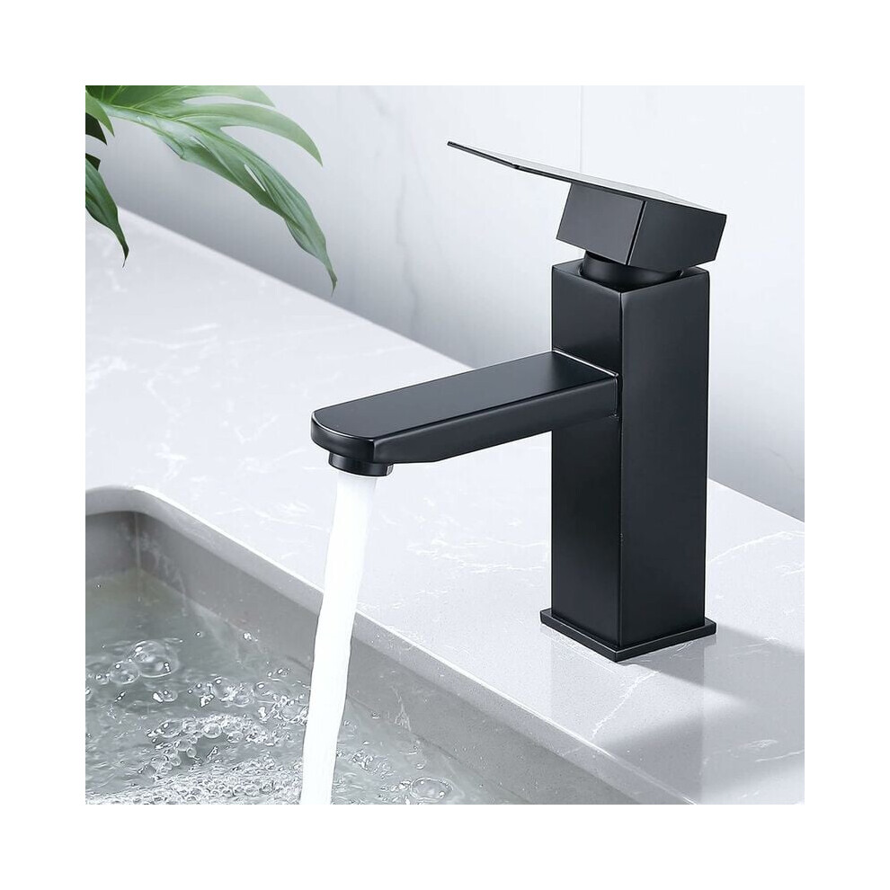 Elegant Bathroom Faucet With Single Handle Design, Ceramic Cartridge For Reliable Performance And Waterfall Spout Adds Aesthetic Appeal, For 1 Hole Va 9466005072724