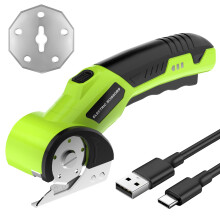 Rechargeable Electric Scissors 300RPM Cordless with Safety Lock SelfSharpening Blades for Fabric Cardboard DIY