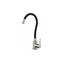 Torneira de cozinha elegante, com acabamento em níquel escovado, livre de chumbo, rotação de 360 graus para limpeza perfeita, configuração de