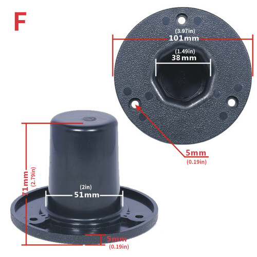 Triangular Base Speaker Mount 15kg Quick Release Clip-BH201 2