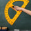 Mathematical drawing tool, multifunctional teaching ruler, large digital ruler for mathematics for the blackboard, protractor 3