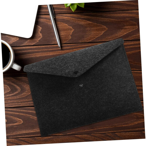 Document briefcase, document storage bag, file folder briefcase in letter size, paper organizer, dark grey. 1