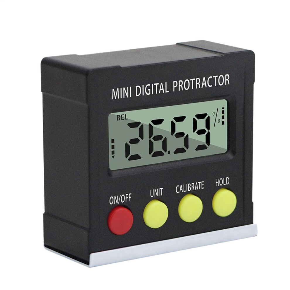 Digital Angle Gauge Digital Inclinometer With Percentage Display Batterypowered Machinist Tool Rotractor 9001264851286