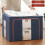 Thick Fabric for Comforters, Foldable Storage Box with Transparent Mesh Windows for Content Identification, Reinforced Handles for Easy Moving, Sturdy 4