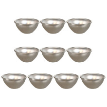 Lot de 10 tasses à Pudding antiadhésives, en aluminium,-B07