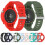 Watch Straps Silicone Quick Release Soft Rubber-White 6