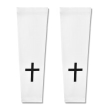 UV Protection Sleeves For Men Generico, Cooling Fabric Arm Sleeves, Elbow Cover, Beach And Outdoor UV Protection, White