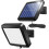 Energy Saving Solar Flood Light With Smart PIR Motion Sensor, 1000LM Adjustable Solar Panel Lamp For Your Outdoor Needs 1
