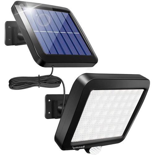 Energy Saving Solar Flood Light With Smart PIR Motion Sensor, 1000LM Adjustable Solar Panel Lamp For Your Outdoor Needs 1