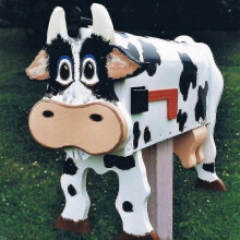 (Cow mailbox) Miman Unique Horse Mailbox Rural Style Mailbox Tw