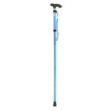 Rejseledsager med foldbart design, ergonomisk håndtag, justerbar stok, aluminiumskonstruktion for pålidelig støtte og bærbarhed (blå)