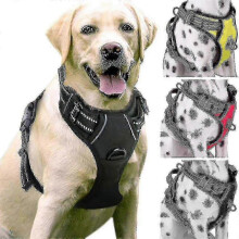(75 105CM, Red) No-pull Dog Harness Padded Adjustable Pet Vest Harness For Large Dogs Training Or Walking High Quality