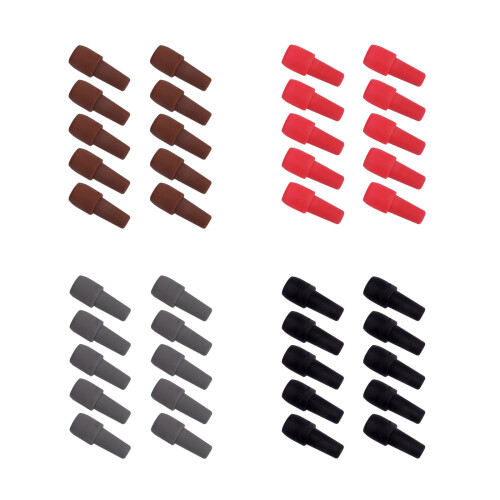 Set mit 10 Press-Weinverschlüssen, Siegeldeckel,-Rot 1
