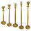 Konischer Kerzenhalter aus Eisen, dekorativer-42B 2