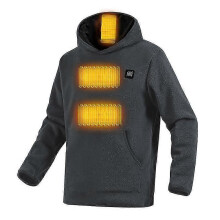 (M, Dark grey) Heated Hoodies For Men Women, Heated Sweatshirt With 6 Heating Zones