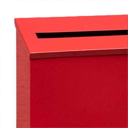 (Red) Wall Mount Mailbox, Large Capacity Mail Box, Metal Post Box, Mailboxes for Outside, 8.66'x2.36'x11.4 1