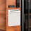 (White) Wall Mount Mailbox, Large Capacity Mail Box, Metal Post Box, Mailboxes for Outside, 8.66'x2.36'x11.4 5