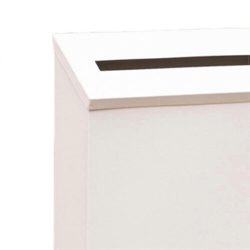 (White) Wall Mount Mailbox, Large Capacity Mail Box, Metal Post Box, Mailboxes for Outside, 8.66'x2.36'x11.4 2