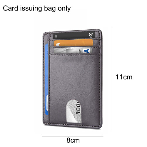 RFID Blocking, Λεπτό Πορτοφόλι για Άνδρες, Μινιμαλιστικός Σχεδιασμός, Μπροστινή Τσέπη, 1