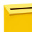 (Yellow) Wall Mount Mailbox, Large Capacity Mail Box, Metal Post Box, Mailboxes for Outside, 8.66'x2.36'x11.4 4