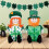 Patricks Day Zwerg-Plüsch-Dekoration, grüner irischer-Männer 5