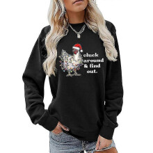(3XL, Beige) Women's Winter Sweatshirts Ugly Print Casual Loose Fleece Fashion Hoodie Tops