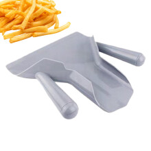 French Fry Scoop with Ergonomic Grip, DeepCavity Popcorn Shovel for Restaurant and Home Use