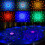Φώτα πισίνας που αλλάζουν χρώμα RGB, δυναμικά εφέ φωτισμού, επαναφορτιζόμενα φώτα 3