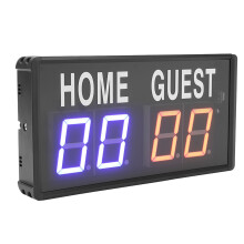 Tydlig och ljus digital resultattavla, bärbar LED digital elektronisk resultattavla med fjärrkontroll för basket volleyboll badminton bordtennis