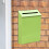 (Green) Wall Mount Mailbox, Large Capacity Mail Box, Metal Post Box, Mailboxes for Outside, 8.66'x2.36'x11.4 2