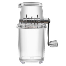 Crinkle Chip Cutter Manual Ice Cutter Handheld For Home Use Small Clear 23.9 X 16 X 12 Cm For Cocktails Drinks Smoothies