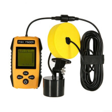 100M Underwater Fish Finder, 45 Degrees Sonar Sounder Alarm, Wired Fishing Detector