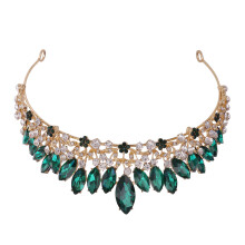 Cerceau de cheveux en diamant coloré brillant, couronne de-E