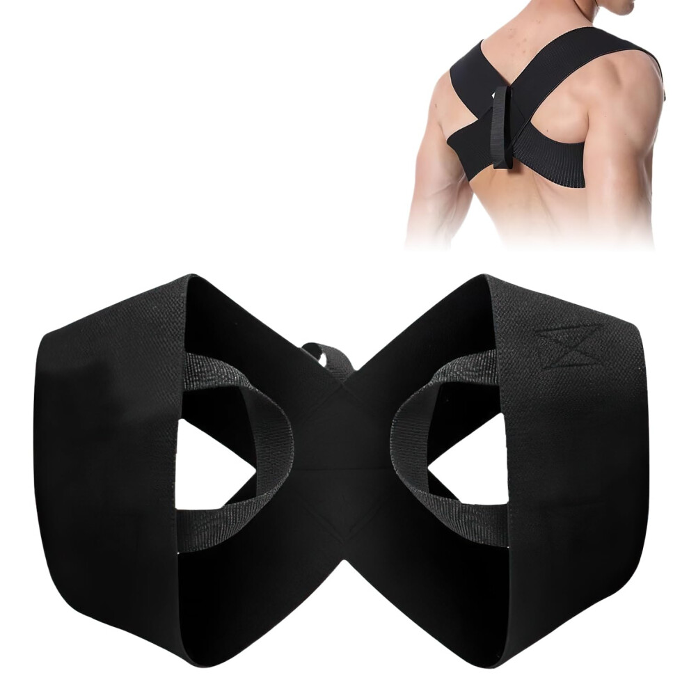 Shoulder Support Strap XLarge, Adjustable Breathable Posture Corrector for Weightlifting and Bench Press