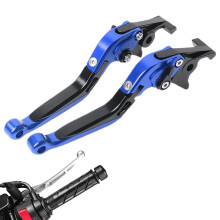 Motorcycle Clutch Lever Aluminum Alloy Folding Joint Blue For Motorbikes Precise Control Handle Dirt Bike Powersports