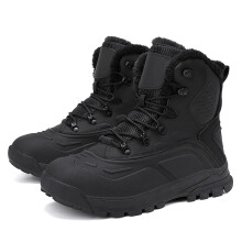 Men's Winter Outdoor Velvet Warm Snow Boots,Walking Shoes,Waterproof Ski Shoes,High-top Large-sized Cotton Boots