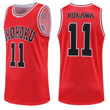 (Red 11, 2XL Height 180-185CM) Anime Sakuragi Hanamichi Cosplay Jersey Shohoku School Basketball Team Uniform Sportswear Kaede Rukawa Cosplay Costume