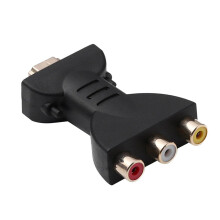 HDMI to Av Converter, 3 RCA Outputs, 1080p HD AV Video Adapter, Plug and Play, Compatible With Old TVs and DVD Players