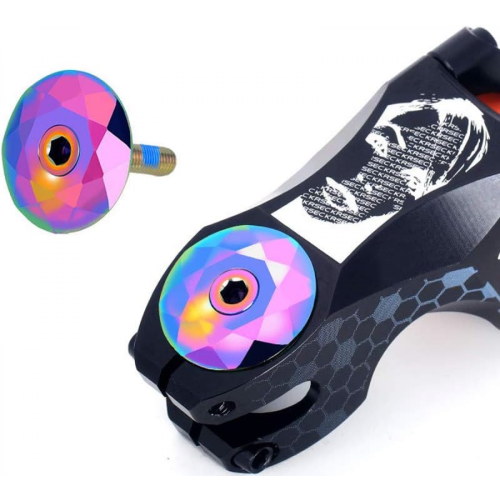 Tampa superior para guidão de bicicleta de 1-1/8 polegadas, nova e de alta qualidade. 2