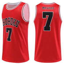 (Red 7, XL Height 175-180CM) Anime Sakuragi Hanamichi Cosplay Jersey Shohoku School Basketball Team Uniform Sportswear Kaede Rukawa Cosplay Costume