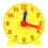 4 Inch Student Learning Clock Time Model Teacher Gear Clock 12/24 Hour School Learning Tools 1