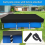 Capa protetora resistente para piscina retangular acima do solo, 400 x 211 cm, com material reforçado, resistente a rasgos e ao desbotamento 5