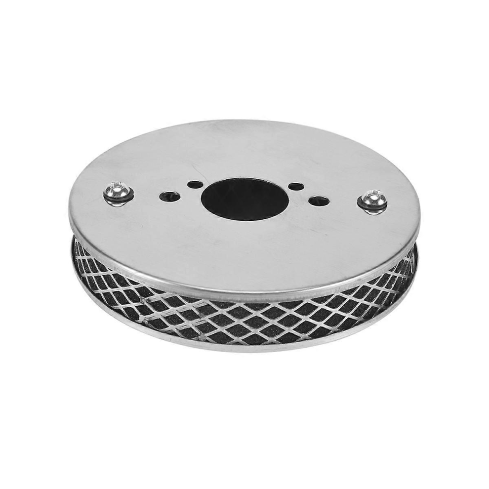 Car Chrome Pancake High Air Flow Air Filter Compatible With All 1.25 Inch Carburettors 14X3cm 6472608698233