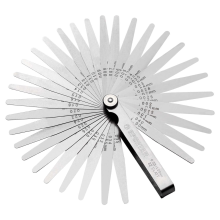 Professional 32 Blade Leaf Dual Marked Metric and Imperial Feeler Gauge Thickness Measurin