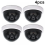 4 Pcs Dummy Security CCTV Dome Camera with Flashing Red LED Light Sticker Decals 5