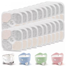Náhradné filtre, balenie 20 kusov, kompatibilné s pitnou fontánou Catit PIXI