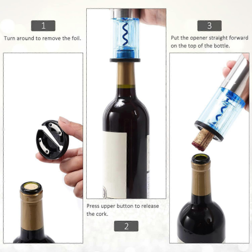 Stainless steel electric corkscrew, portable and rechargeable corkscrew 2